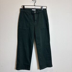 Women's Studio Blue Utility Pocket Pants Green Size 28